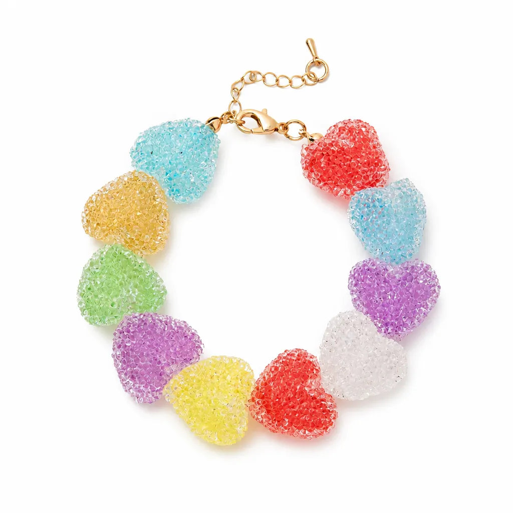 Rainbow Jelly Heart Bracelet – additional product view