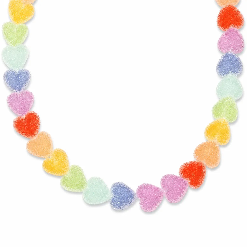 Rainbow Jelly Heart Necklace – additional product view