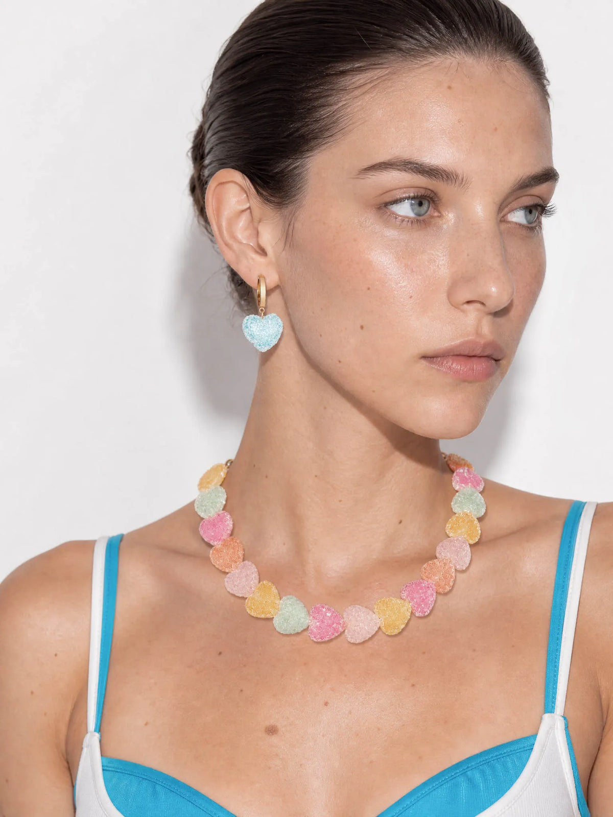 Candy Mix Jelly Heart Necklace – alternate product view
